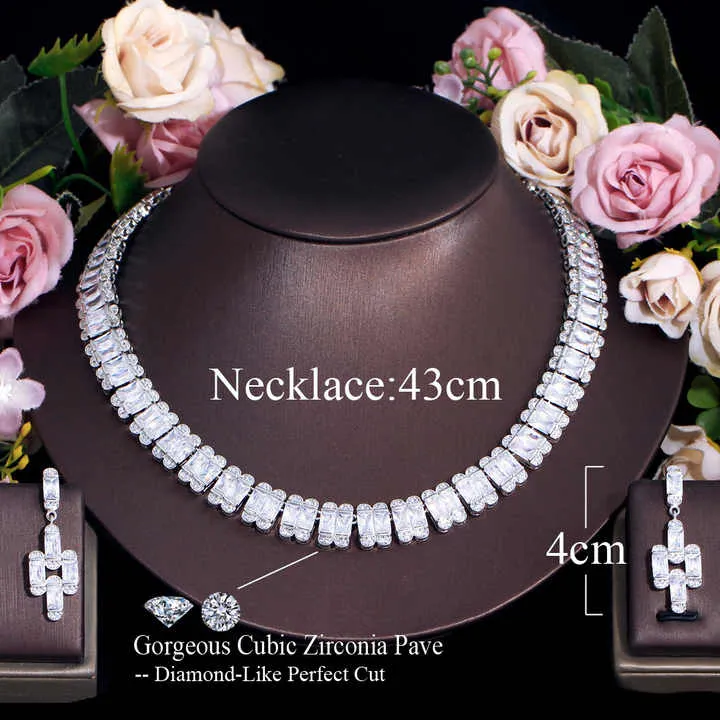 مجموعة مجوهرات فاخرة عالية الجودة من الزركونياHigh Quality Luxury Zirconia Jewelry Set