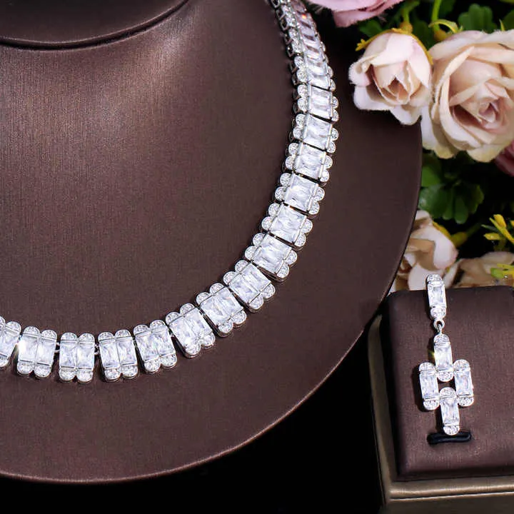 مجموعة مجوهرات فاخرة عالية الجودة من الزركونياHigh Quality Luxury Zirconia Jewelry Set