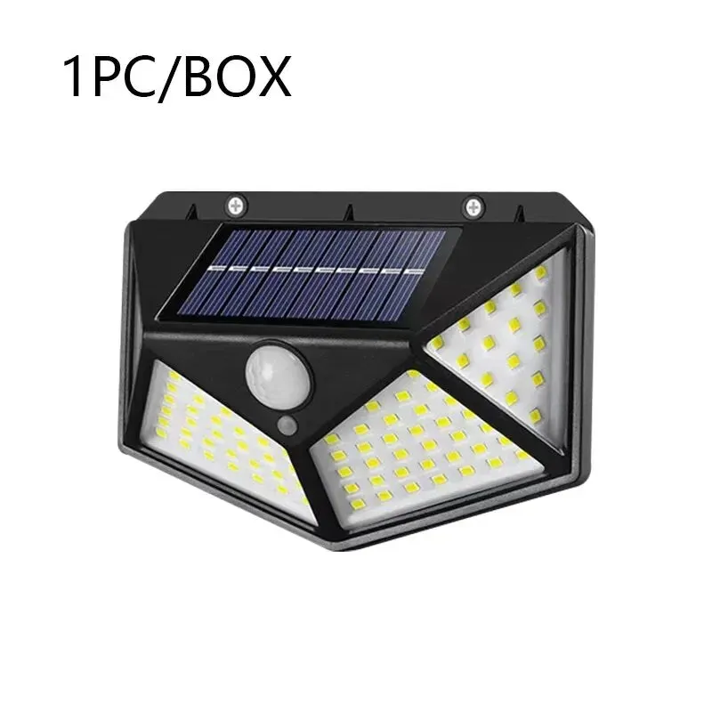 100led Solar Wall Lamp Waterproof Motion Sensor Solar Powered Street Lamp for Garden Railing Decoration