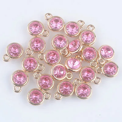 12pcs/lot mixed Birthstone charms 11mm Acrylic gold pendant for Diy Personalized Necklace and Bracelet Free shipping XY160419