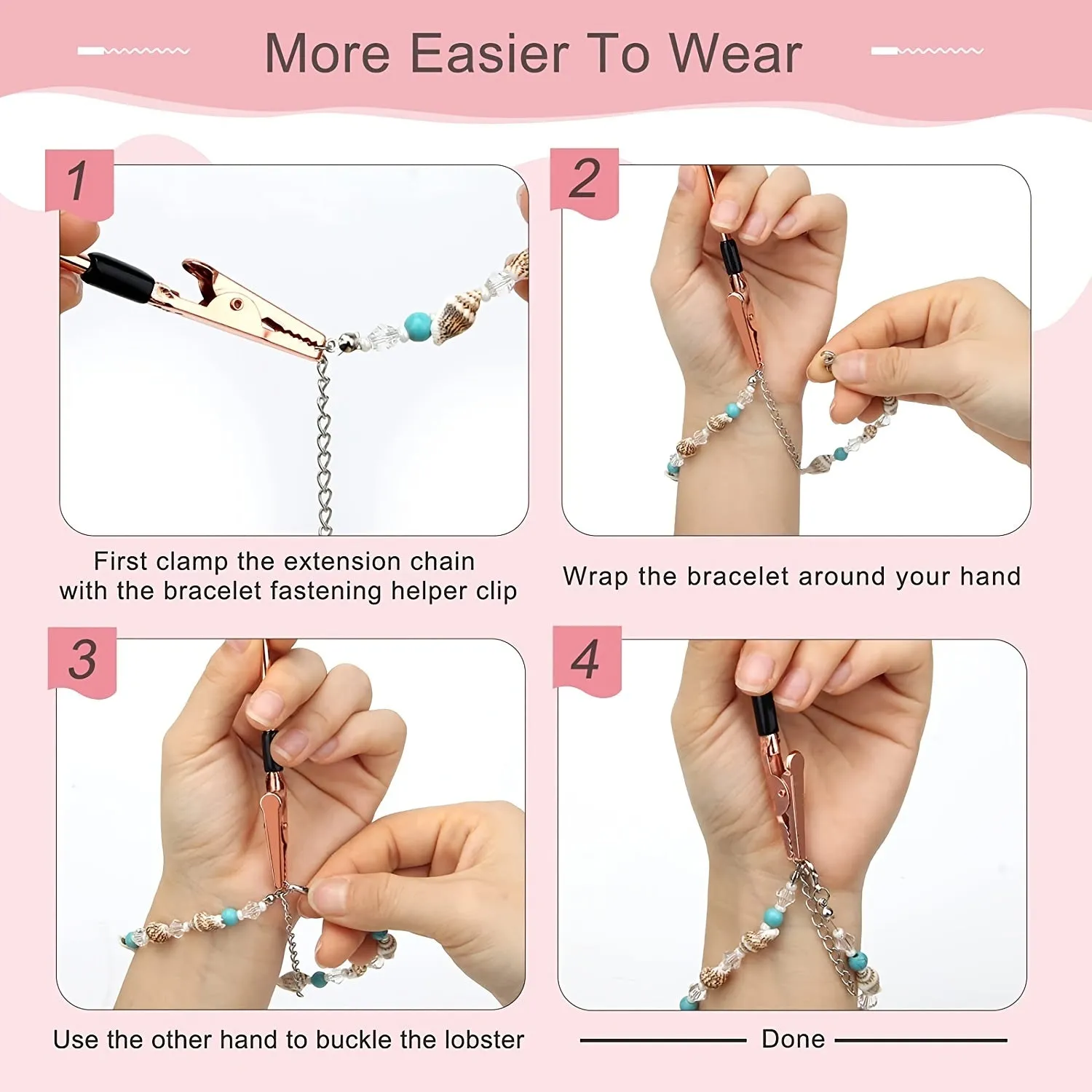 1pc Bracelet Fastening Tool Easily Secure Jewelry and Watches