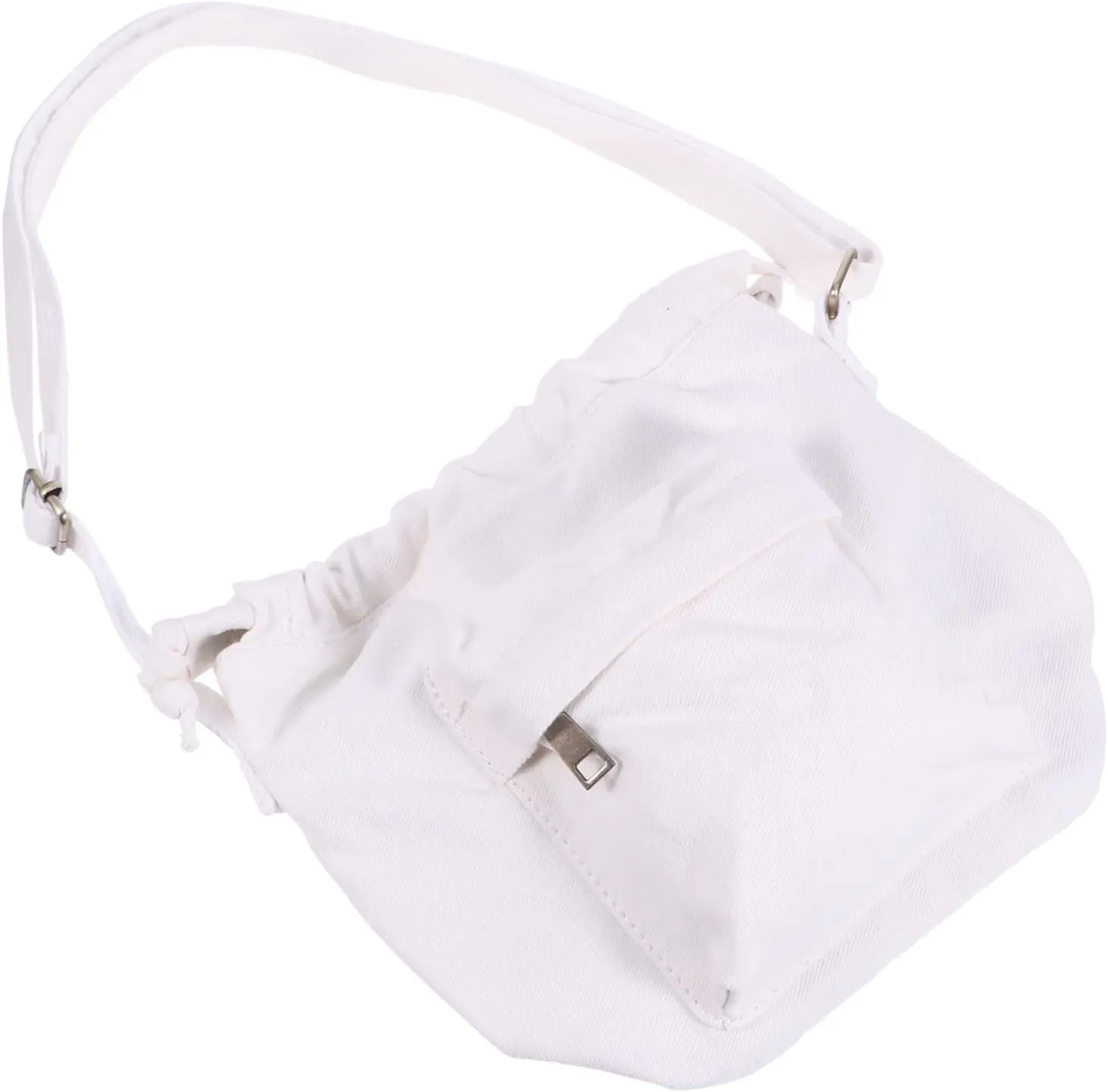 1Pc Stylish Canvas Bucket Bag for Women Versatile Shoulder Messenger Bag for Daily Storage Present for Friends and Loved Ones Durable Comfortable Design