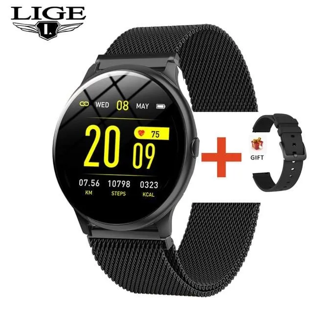 2021 New Color Screen Smart Watch Women Men Waterproof Sport Fitness watch Heart rate blood pressure tracker For Xiaomi Huawei