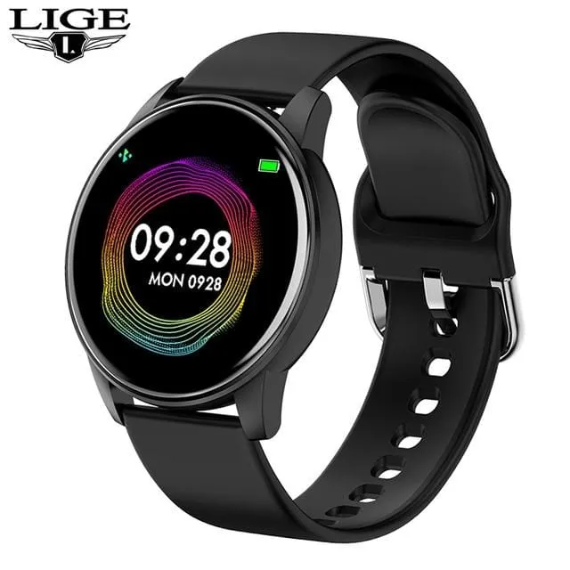 2021 New Color Screen Smart Watch Women Men Waterproof Sport Fitness watch Heart rate blood pressure tracker For Xiaomi Huawei