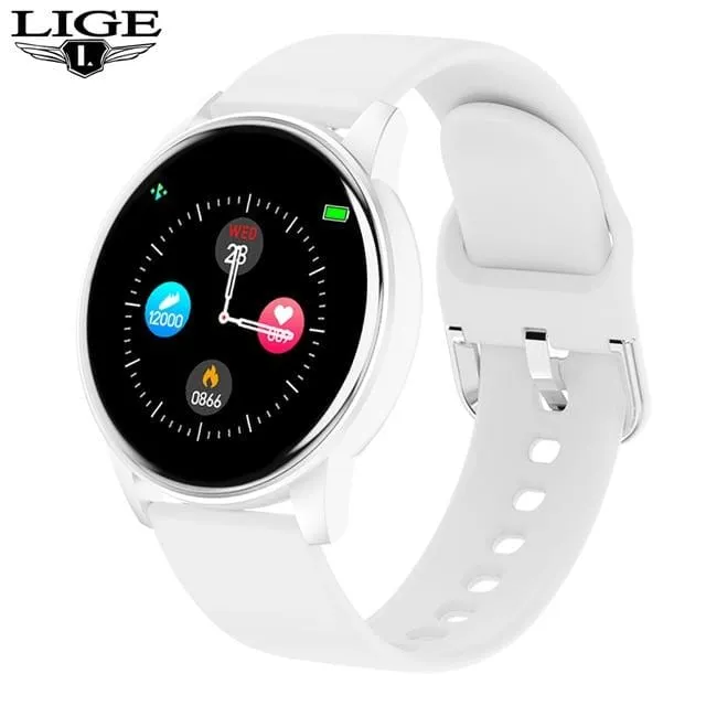 2021 New Color Screen Smart Watch Women Men Waterproof Sport Fitness watch Heart rate blood pressure tracker For Xiaomi Huawei