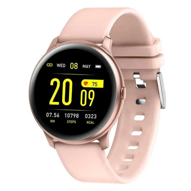 2021 New Color Screen Smart Watch Women Men Waterproof Sport Fitness watch Heart rate blood pressure tracker For Xiaomi Huawei