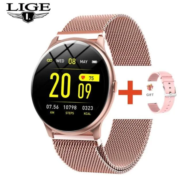 2021 New Color Screen Smart Watch Women Men Waterproof Sport Fitness watch Heart rate blood pressure tracker For Xiaomi Huawei