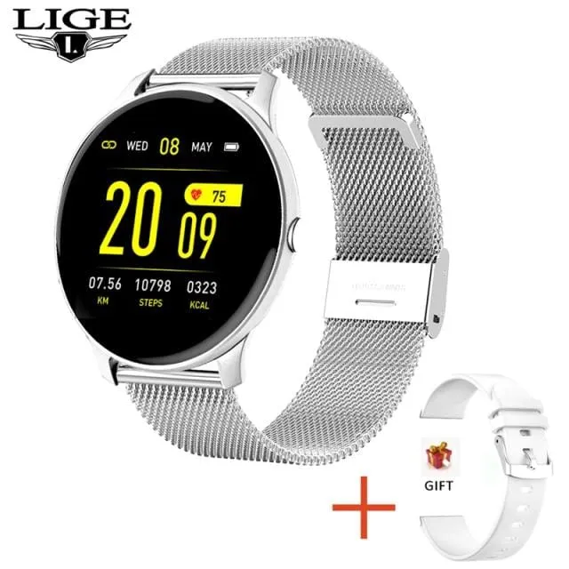 2021 New Color Screen Smart Watch Women Men Waterproof Sport Fitness watch Heart rate blood pressure tracker For Xiaomi Huawei