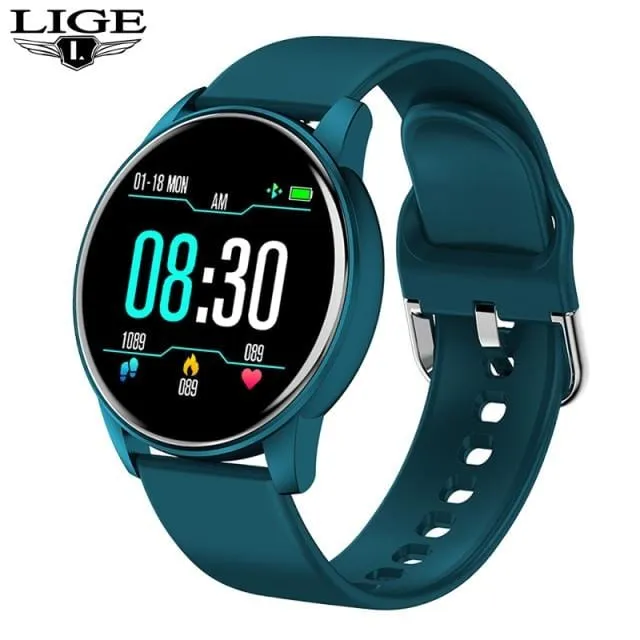 2021 New Color Screen Smart Watch Women Men Waterproof Sport Fitness watch Heart rate blood pressure tracker For Xiaomi Huawei