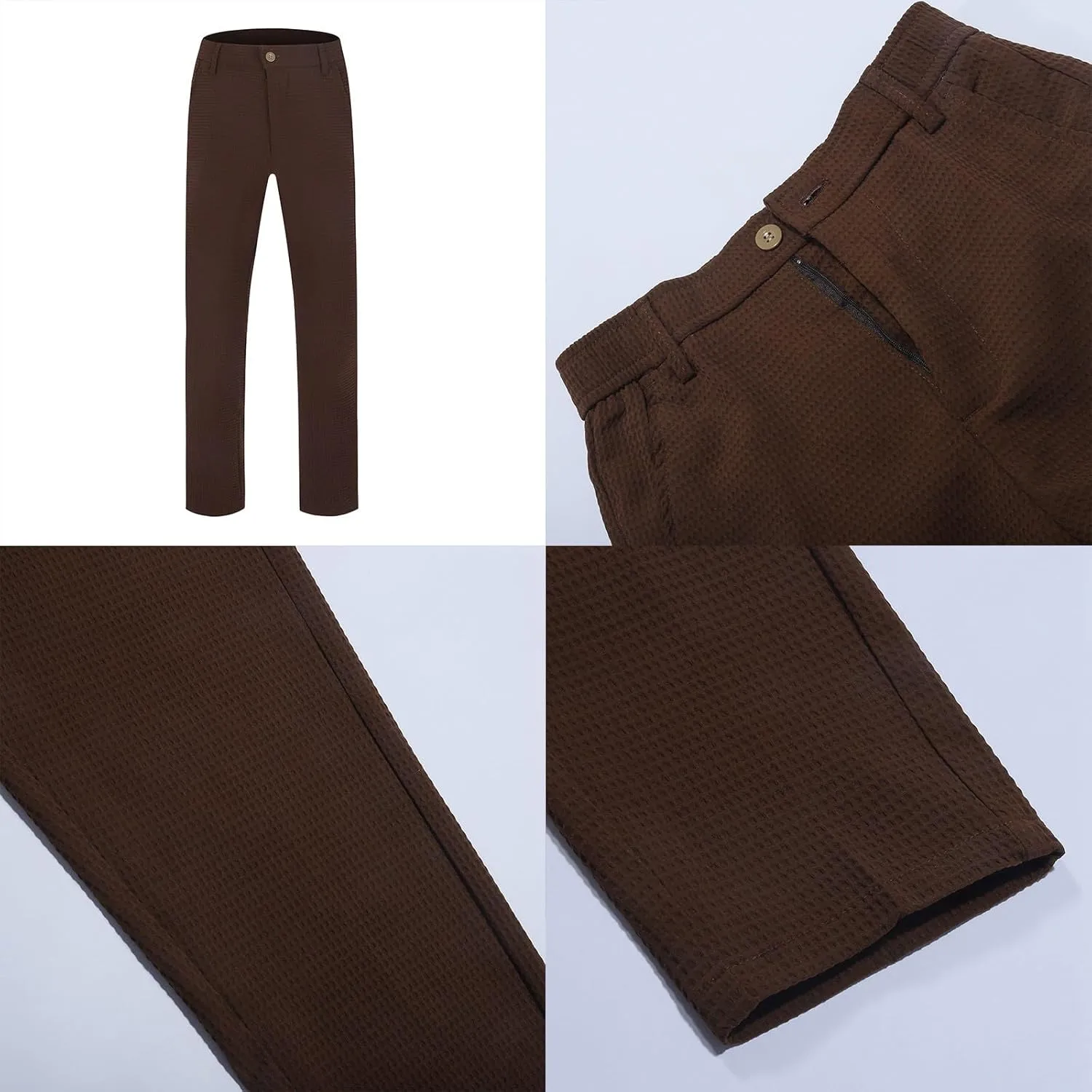 2024 Mens Golf Pants Fashion Casual Stretch Slim Fit Joggers Pants Hiking Travel Work Dress Pants Men Stylish Trousers