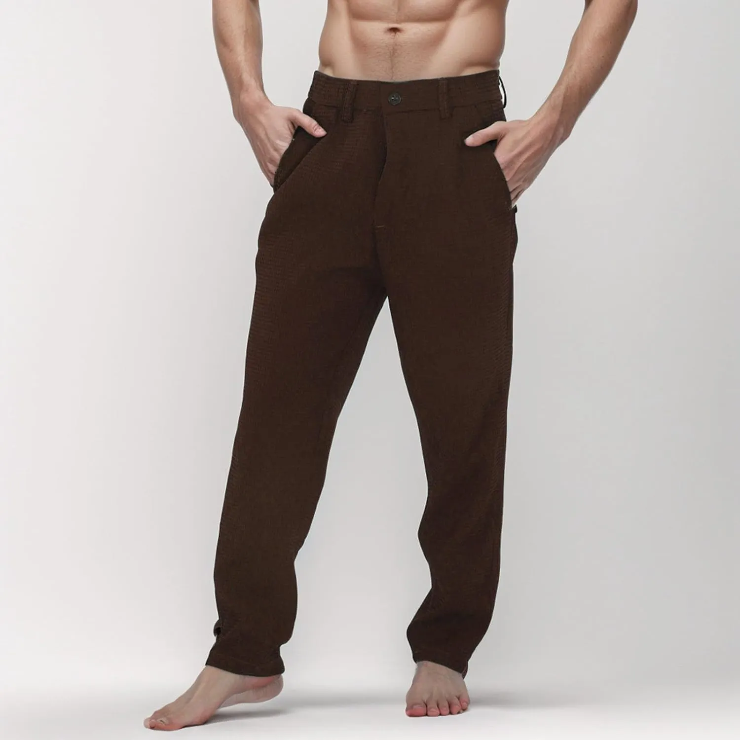 2024 Mens Golf Pants Fashion Casual Stretch Slim Fit Joggers Pants Hiking Travel Work Dress Pants Men Stylish Trousers