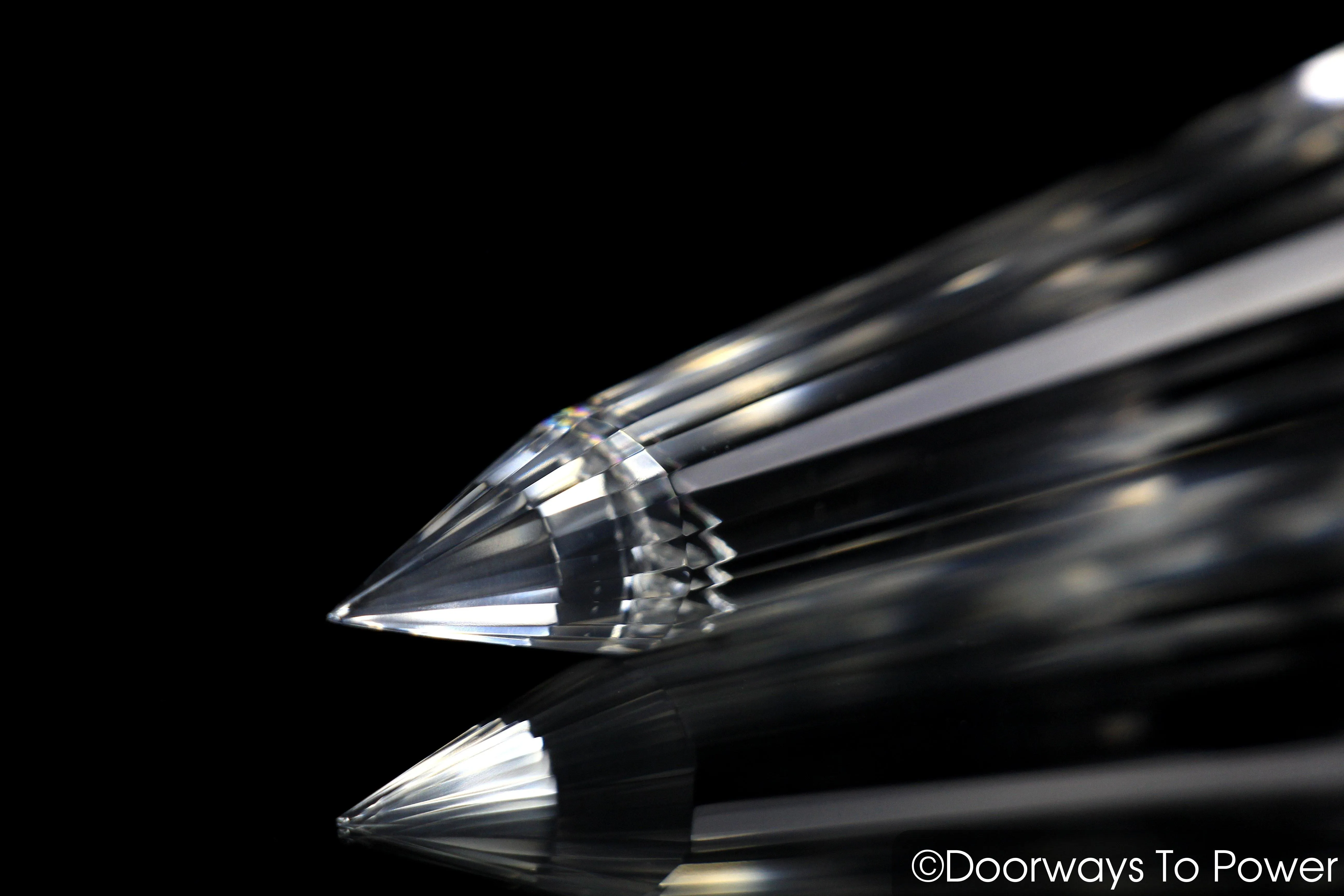 24 Sided Vogel Healing Quartz Crystal Wand 'Elevated Consciousness'