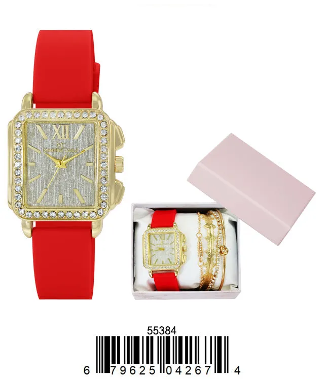 5538 - Montres Carlo Jewlery Gift Box with PU Band Watch