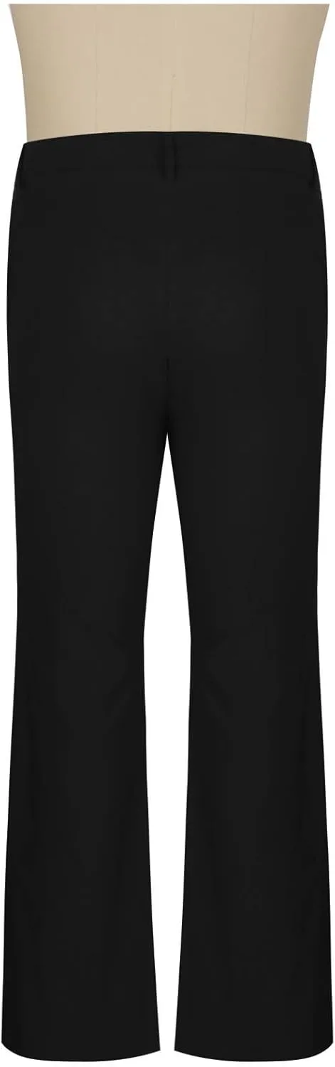 70s Disco Pants for Men Mens Bell Bottom Dress Pants Stylish Dancing Stage Performance Pants Flat Front Stretch Pants