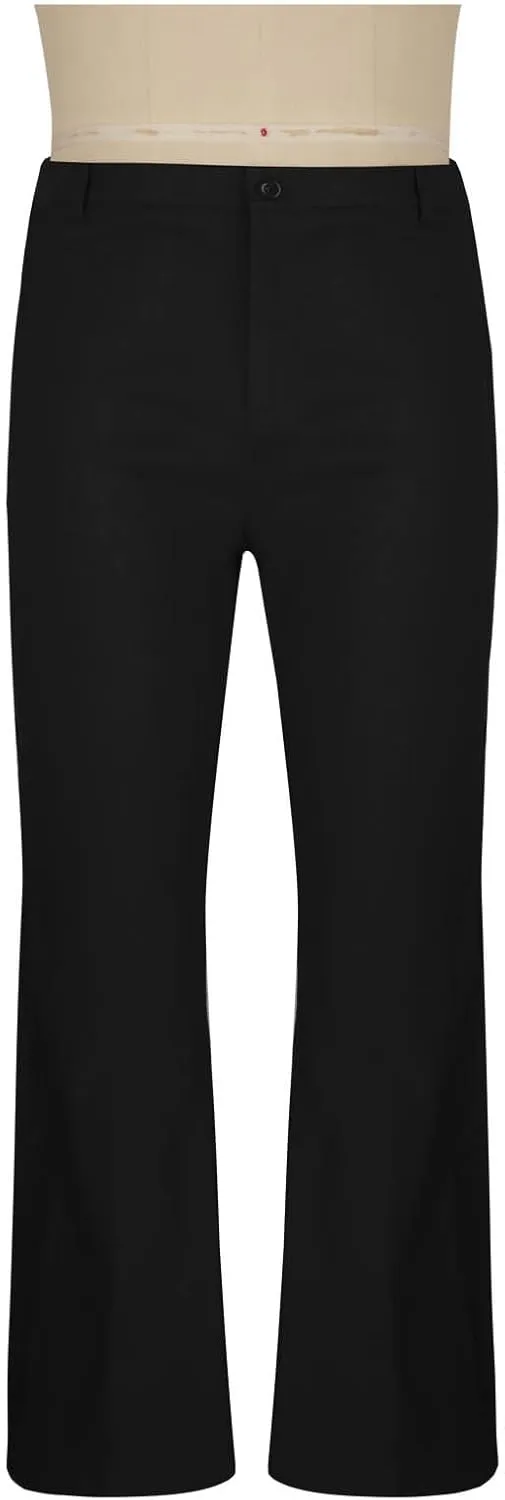 70s Disco Pants for Men Mens Bell Bottom Dress Pants Stylish Dancing Stage Performance Pants Flat Front Stretch Pants