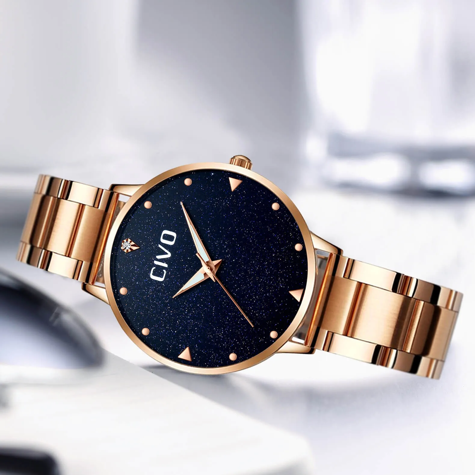 8002C | Quartz Women Watch | Stainless Steel Band