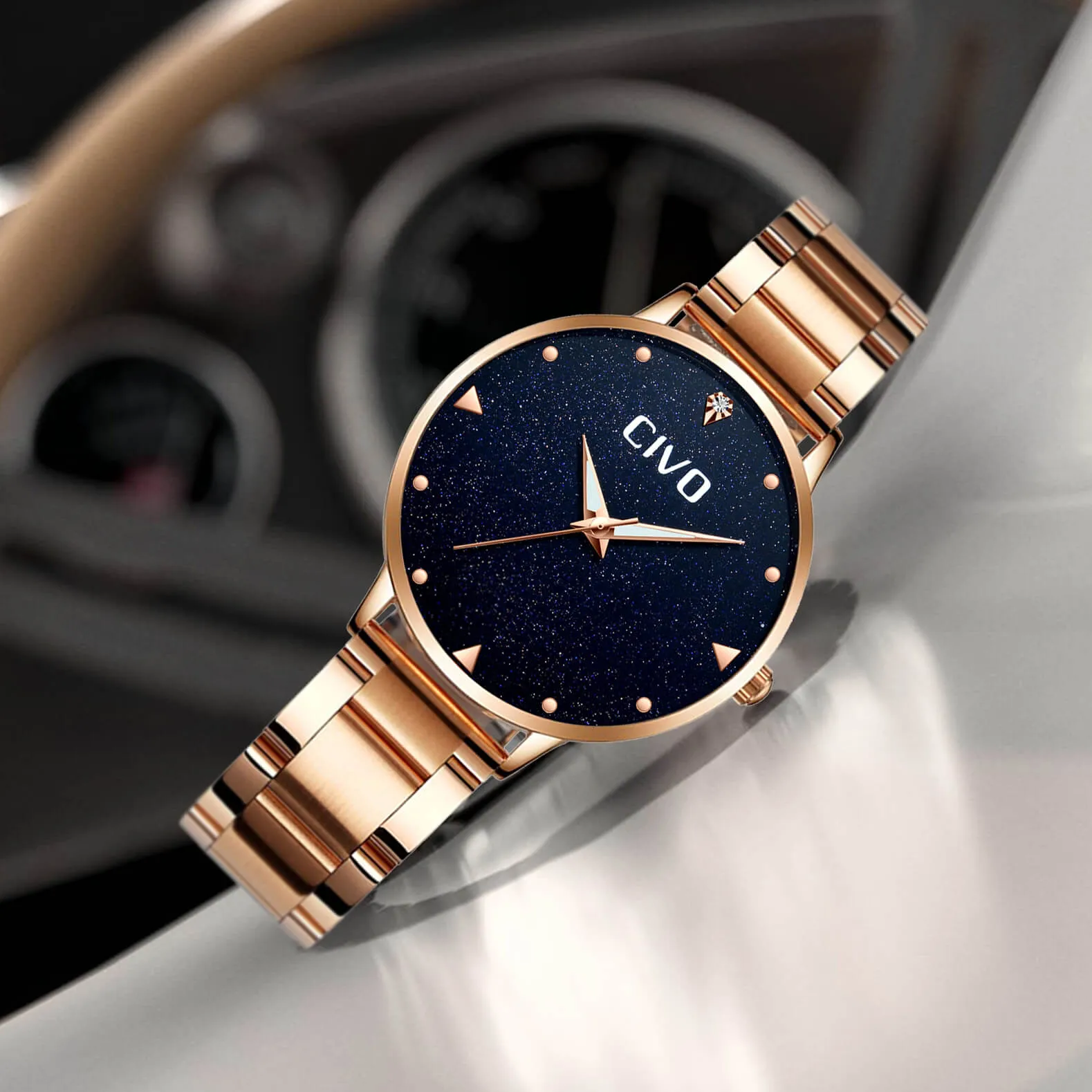 8002C | Quartz Women Watch | Stainless Steel Band