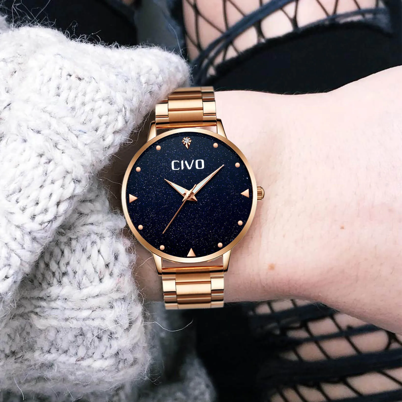 8002C | Quartz Women Watch | Stainless Steel Band