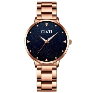 8002C | Quartz Women Watch | Stainless Steel Band