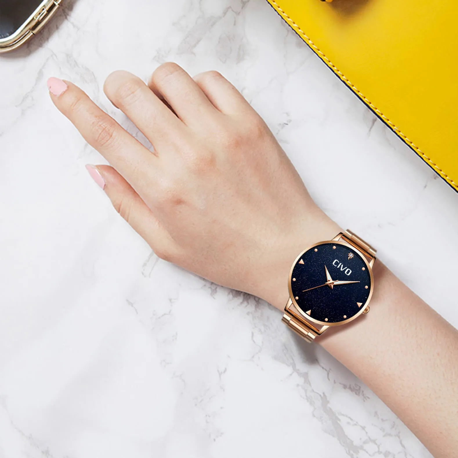 8002C | Quartz Women Watch | Stainless Steel Band