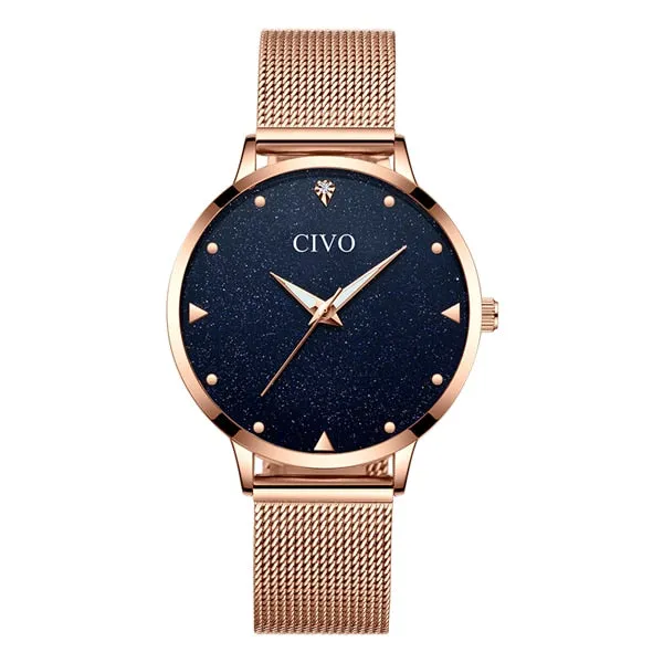 8002C | Quartz Women Watch | Stainless Steel Band