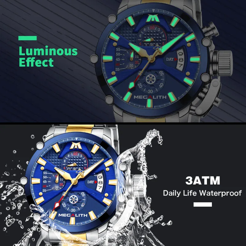 8219M | Quartz Men Watch | Stainless Steel Band