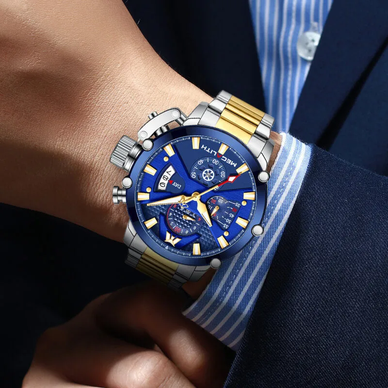 8219M | Quartz Men Watch | Stainless Steel Band