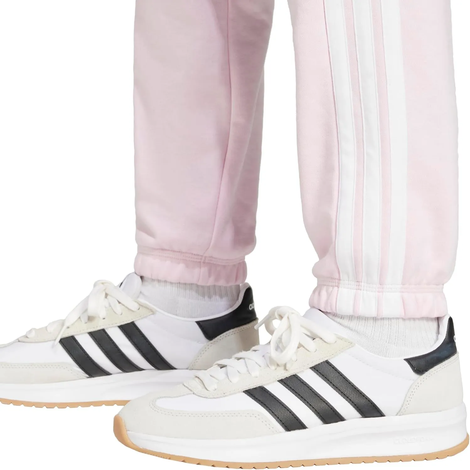 adidas Women's Essentials 3-Stripes French Terry Cuffed Pants
