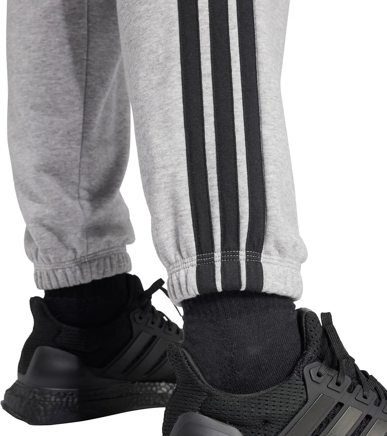 adidas Women's Essentials 3-Stripes French Terry Cuffed Pants