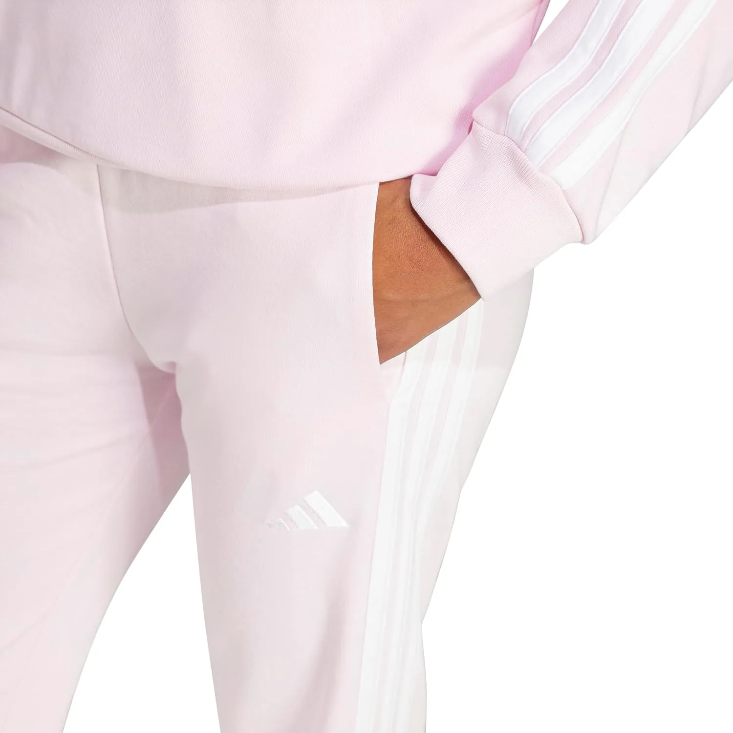 adidas Women's Essentials 3-Stripes French Terry Cuffed Pants