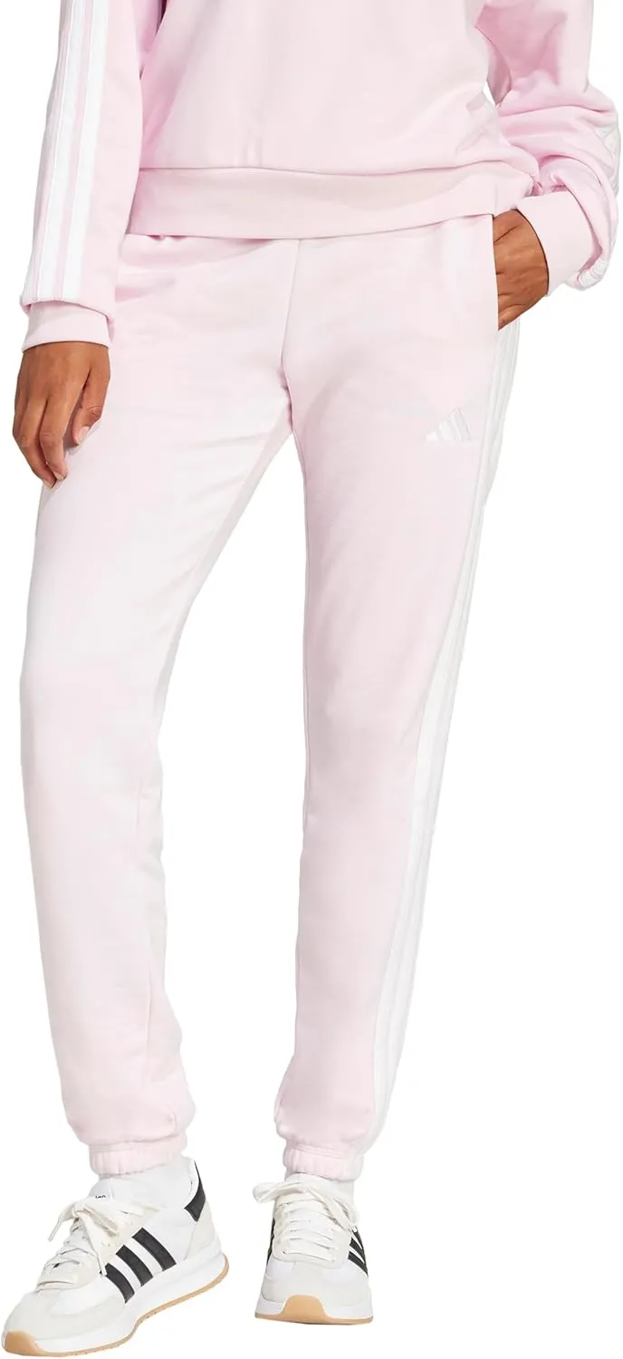 adidas Women's Essentials 3-Stripes French Terry Cuffed Pants