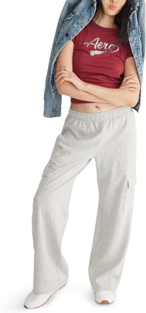 AEROPOSTALE Women's Low Rise Wide Leg Cargo Pants