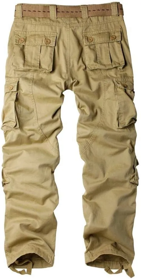 AKARMY Womens Cargo Pants with Pockets Outdoor Casual Ripstop Camo Military Combat Construction Work Pants