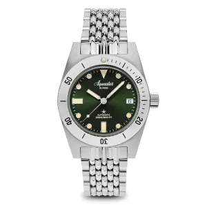 Aquastar Model 60 Green Dial BoR Bracelet