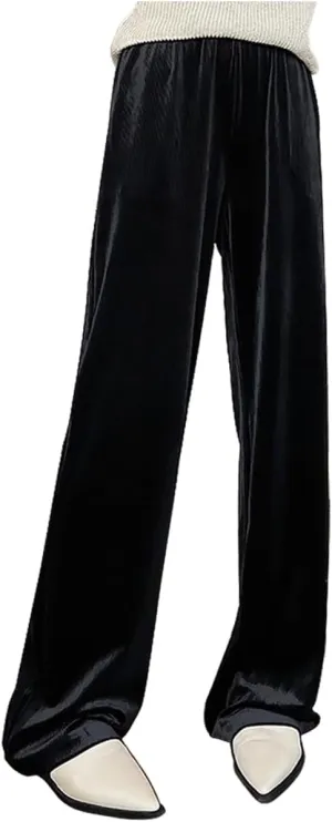ARJOSA Women's Yoga Pants Wide Leg High Waisted Palazzo Lounge Pants Joggers Sweatpants