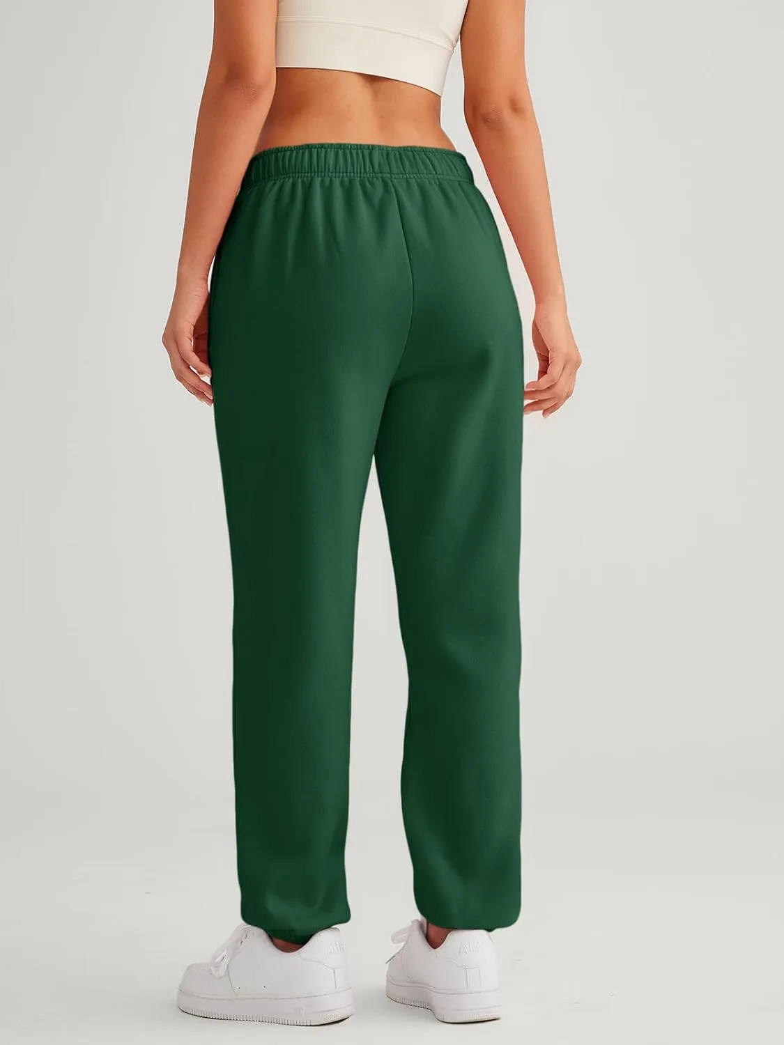 AUTOMET Womens Winter Casual Baggy Fleece Lined Sweatpants Fashion High Waisted Joggers Pants Athletic Clothes with Pockets