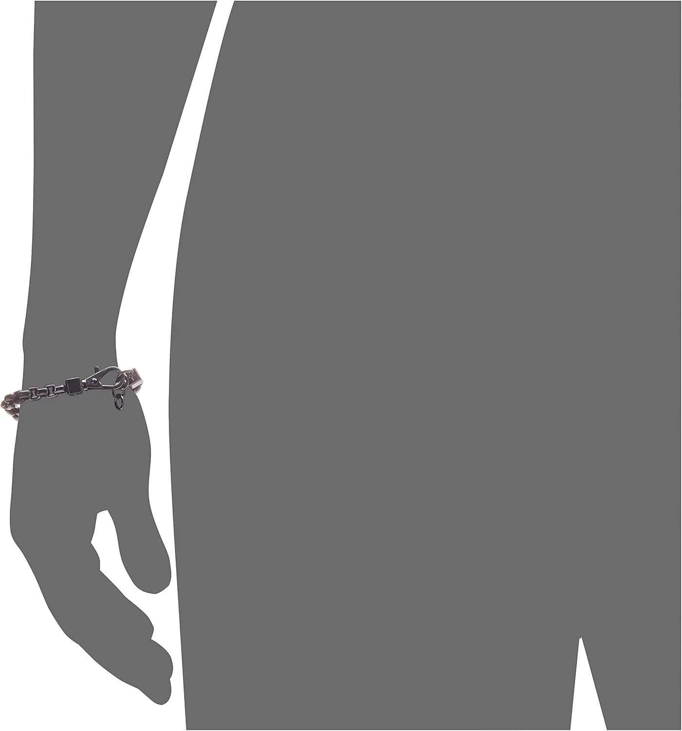 A|X Armani Exchange Stainless Steel Chain Bracelet for Men