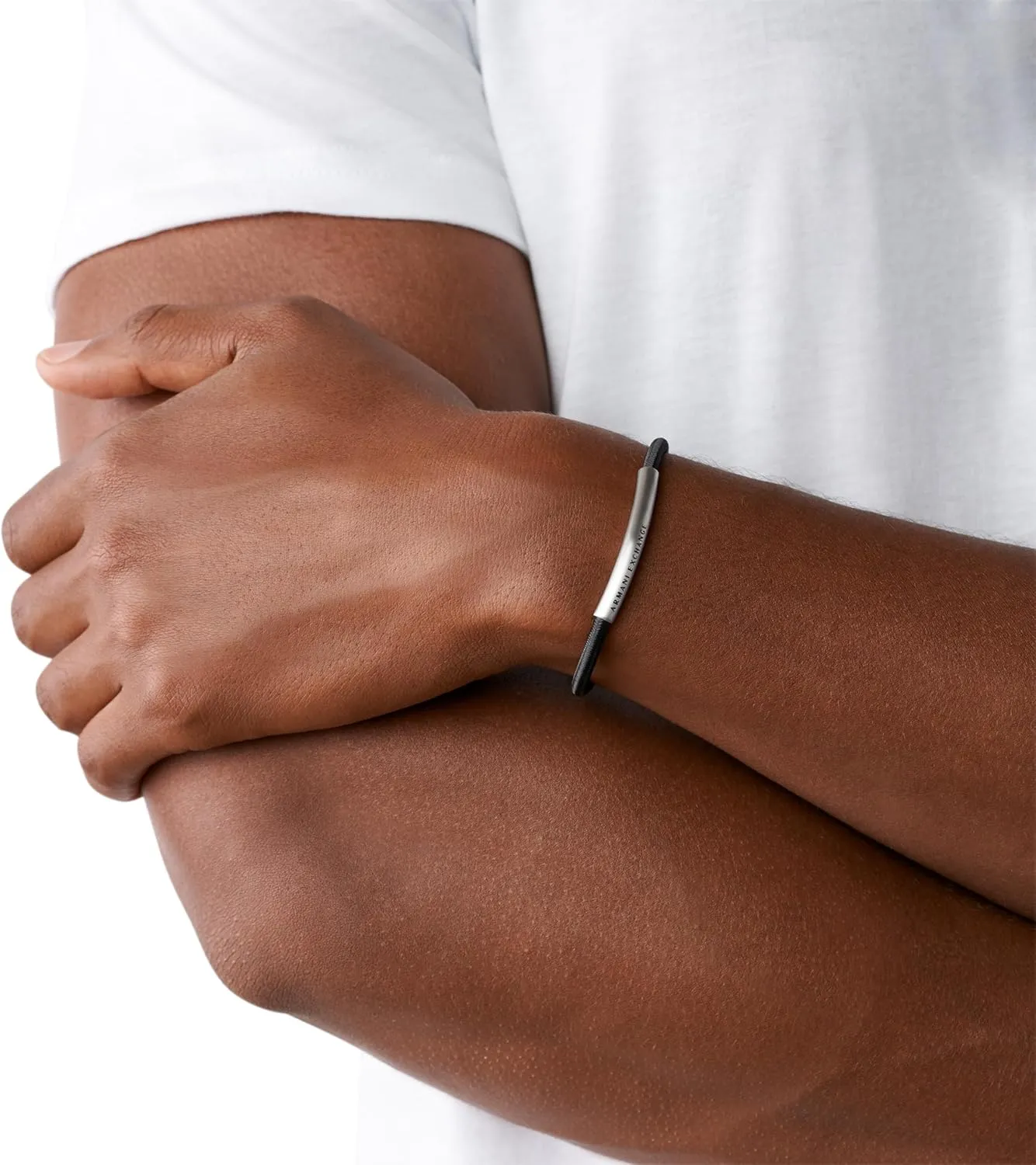 A|X Armani Exchange Stainless Steel Chain Bracelet for Men