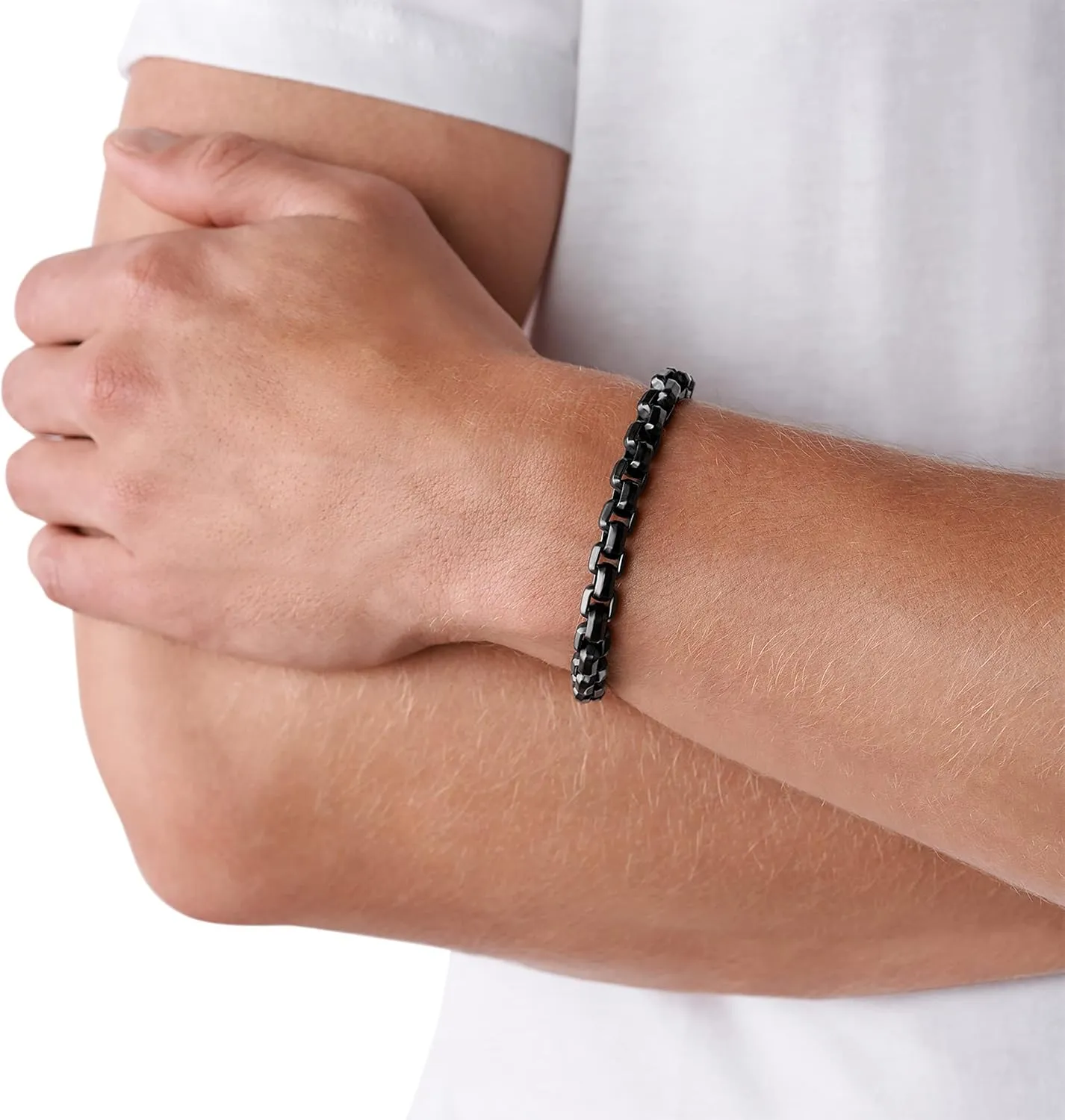 A|X Armani Exchange Stainless Steel Chain Bracelet for Men