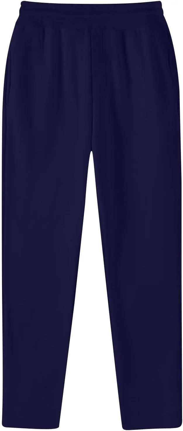 Aymnlox Mens Simple Stylish Pants Loose Fit Straight Fit Casual Trousers Elastic Waist Drawstring Fall Outdoor Hiking Pants
