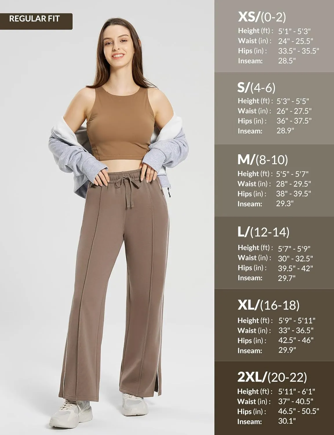 baleaf Womens Fleece Lined Wide Leg Sweatpants Drawstring Sweat Pants with Pockets Athletic Track Fall Winter