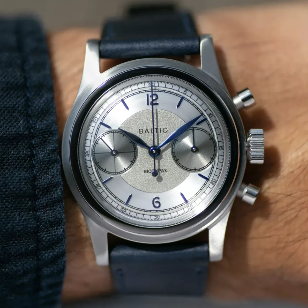 BALTIC BICOMPAX 003 SILVER (STITCHED SAFFIANO BLACK)