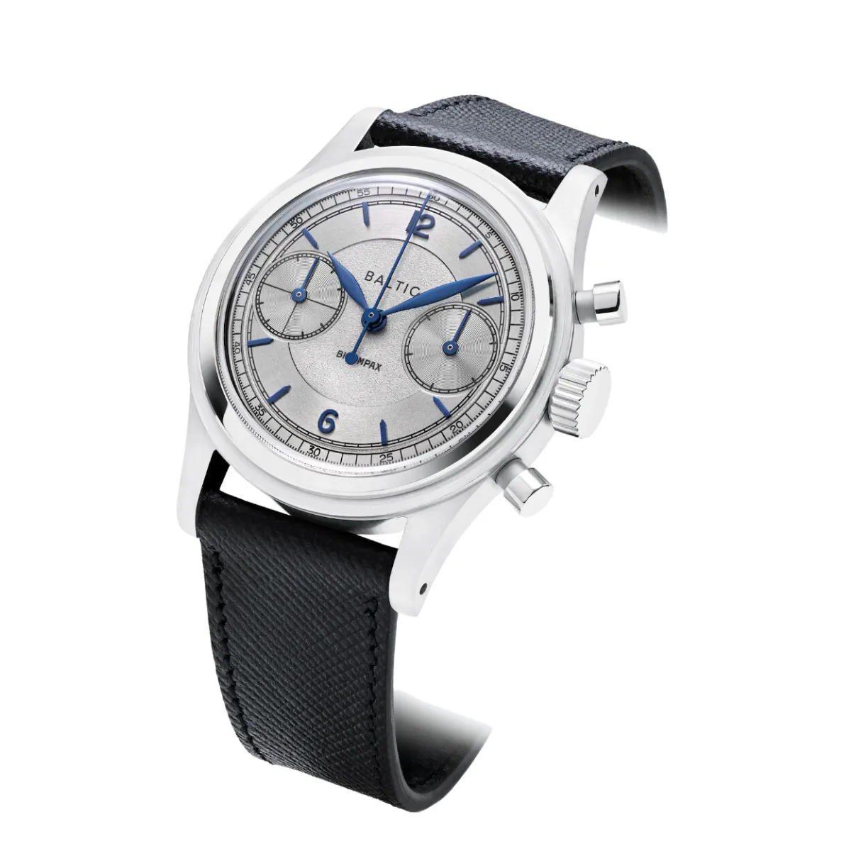 BALTIC BICOMPAX 003 SILVER (STITCHED SAFFIANO BLACK)