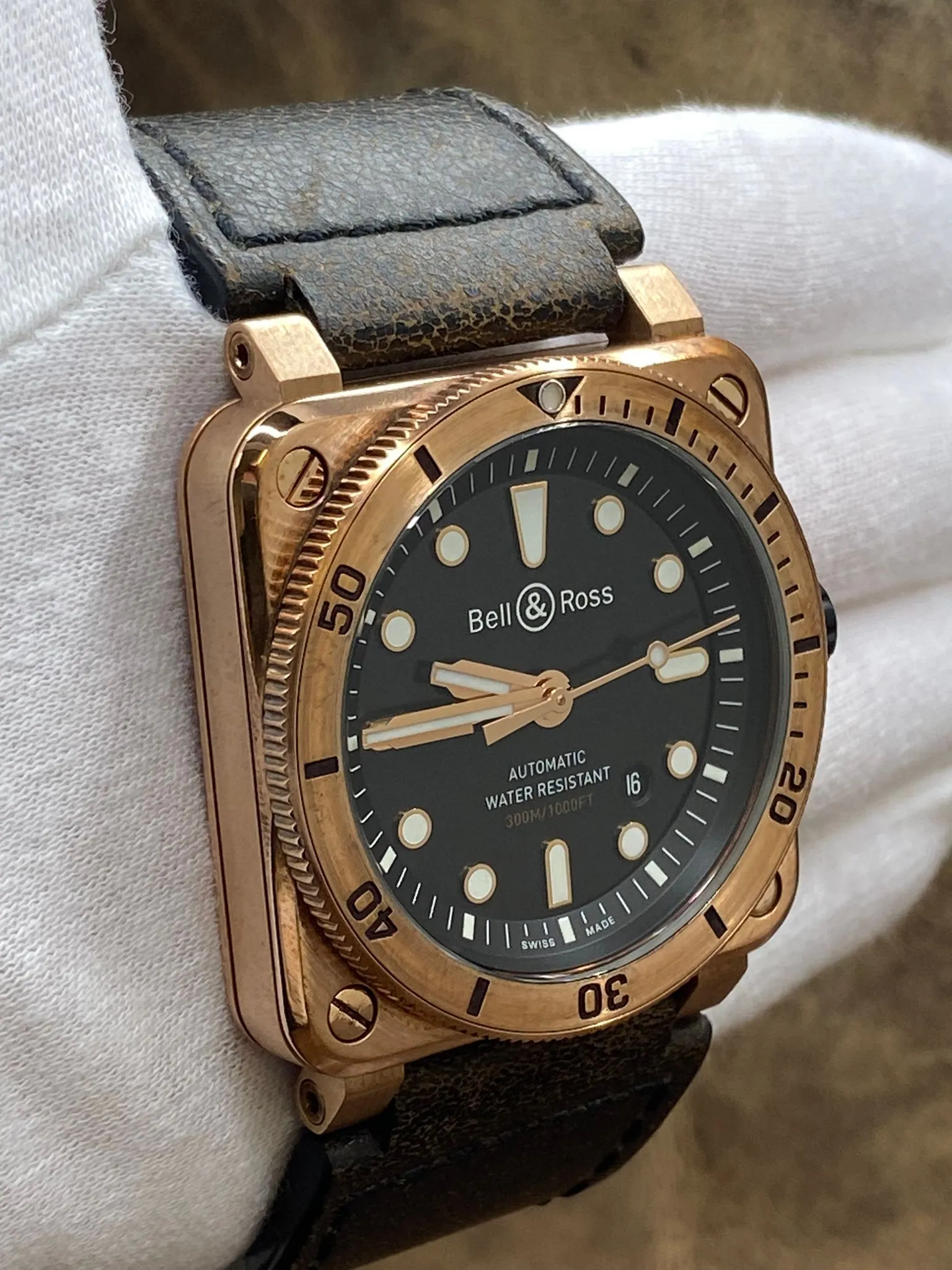 Bell & Ross Bronze Diver BR03-92-DIV Black Dial Automatic Men's Watch