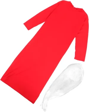 BESPORTBLE 1Set Women Ghost Costume Cloak with Wig Scary Halloween Outfit for Horror Parties Comfortable for Cosplay and Day Dead Celebrations