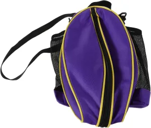 BESTonZON Rugby Ball Single Shoulder Backpack Durable Oxford Sports Bag with Side Pockets for Basketball Soccer Volleyball Comfortable Carry for Daily Activities and Athletic Needs