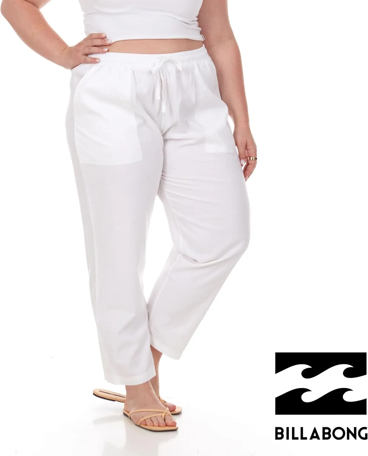 Billabong Plus Size Beach Pants - Womens Loose Fit High Waisted Summer Pants