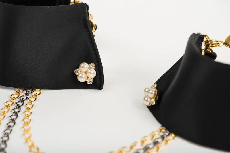 Black Satin Handcuffs