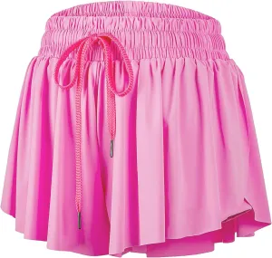 Blaosn Flowy Athletic Shorts for Women Gym Yoga Workout Running Short Pants Tennis Skort Skirt Cute Clothes Casual Summer