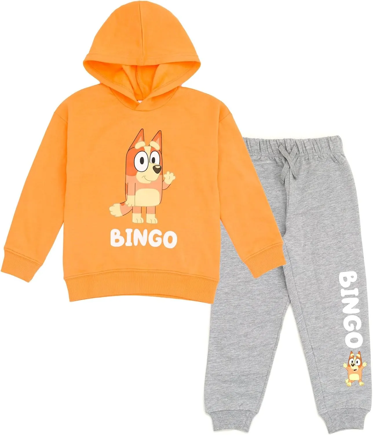 Bluey Fleece Pullover Hoodie and Pants Outfit Set Toddler to Little Kid Sizes (2T - 7-8)